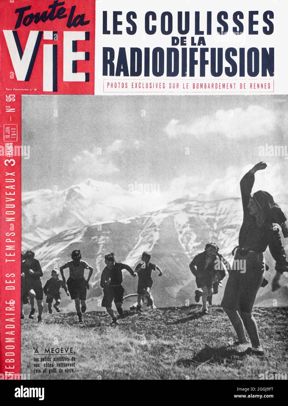 'Toute la vie' rivista francese dtd Giugno 10,1943 Foto Stock