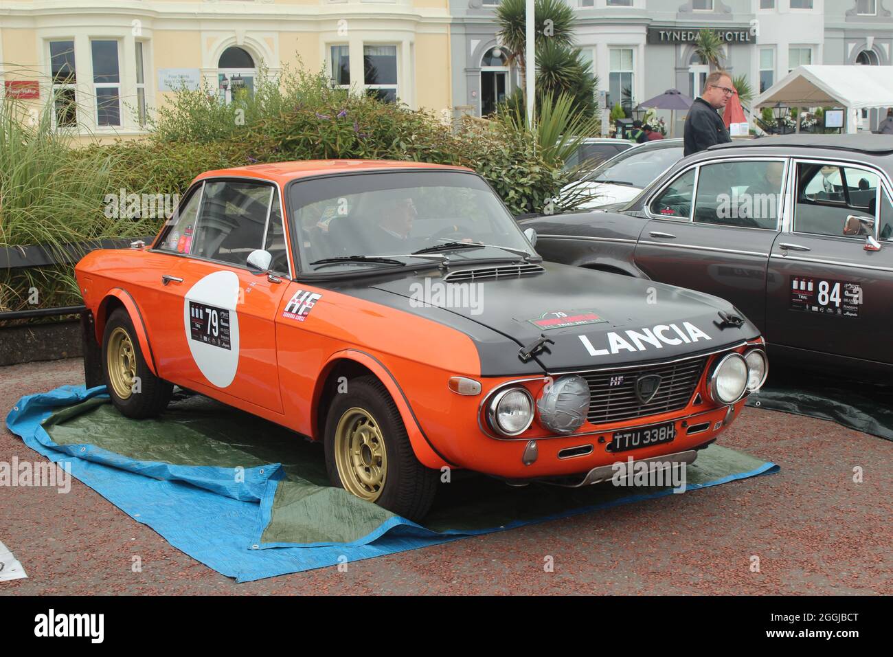 I tre castelli classico rally auto Llandudno Galles Foto Stock