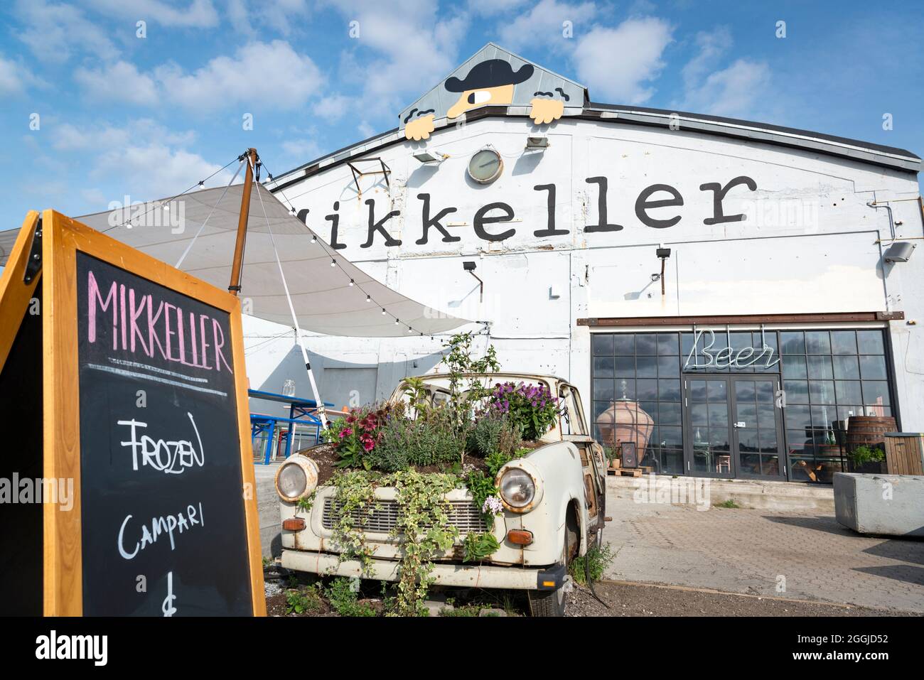Il bar Mikkeller a Refshaleøen a Copenhagen, Danimarca Foto Stock