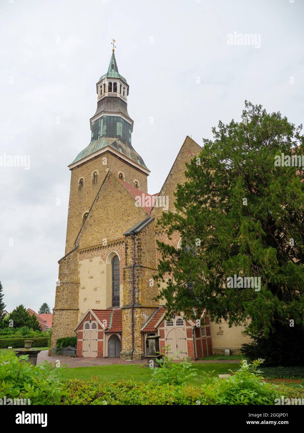 Quakenbrück, Chiesa parrocchiale di San Silvestro, Osnabrücker Land, bassa Sassonia, Germania Foto Stock