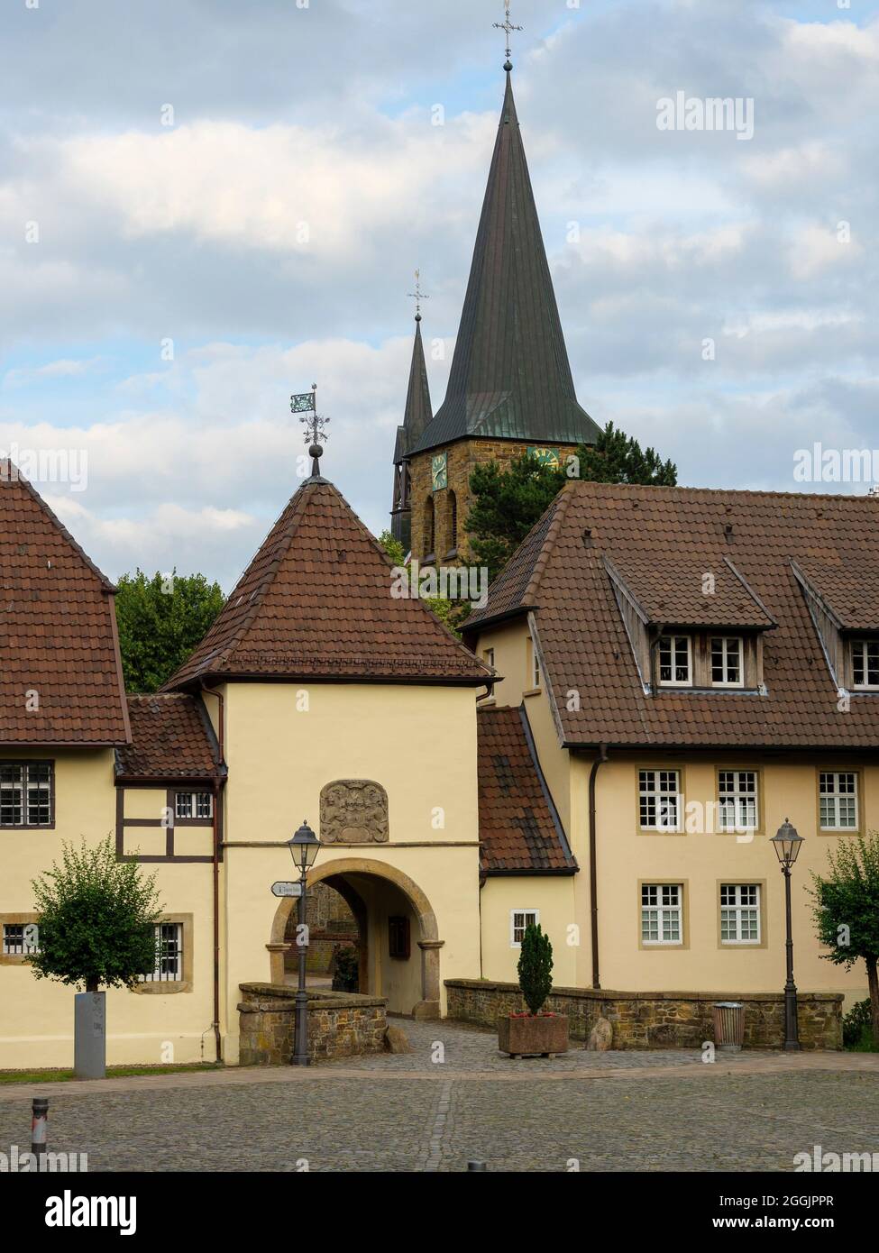 Monastero di Bersenbrück, Artland, Osnabruecker Land, bassa Sassonia, Germania Foto Stock