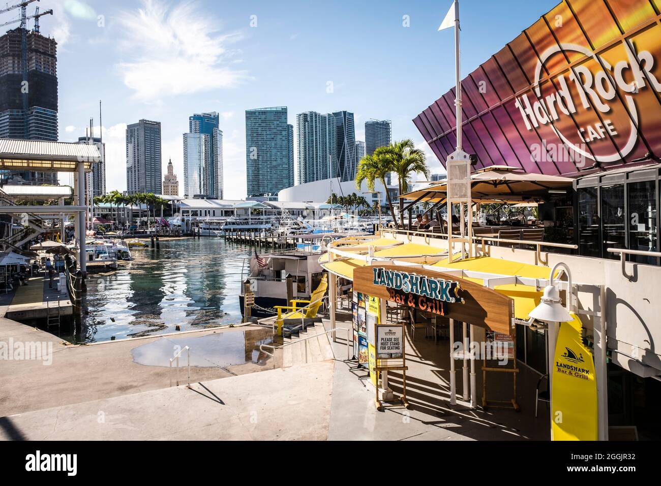 Bayside Marketplace, centro di Miami, Florida Foto Stock