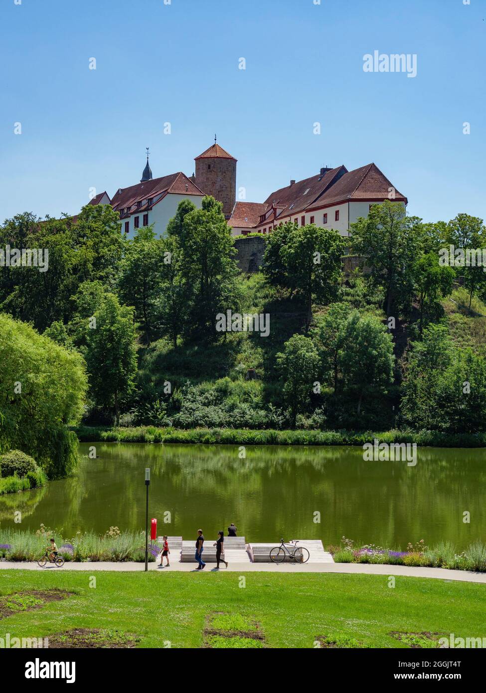Castello di Iburg, Bad Iburg, Foresta di Teutoburg, Osnabruecker Land, bassa Sassonia, Germania Foto Stock
