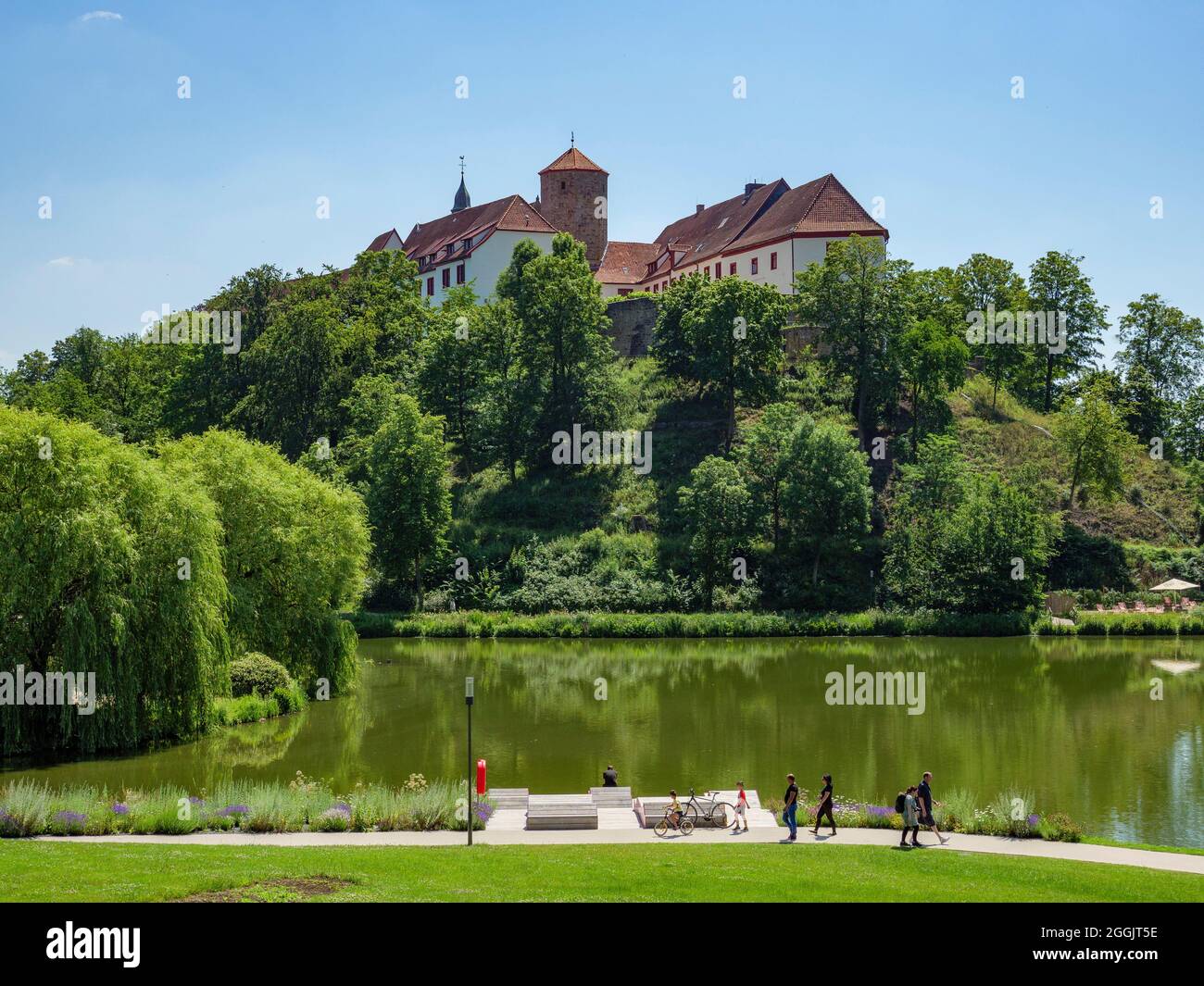 Castello di Iburg, Bad Iburg, Foresta di Teutoburg, Osnabruecker Land, bassa Sassonia, Germania Foto Stock
