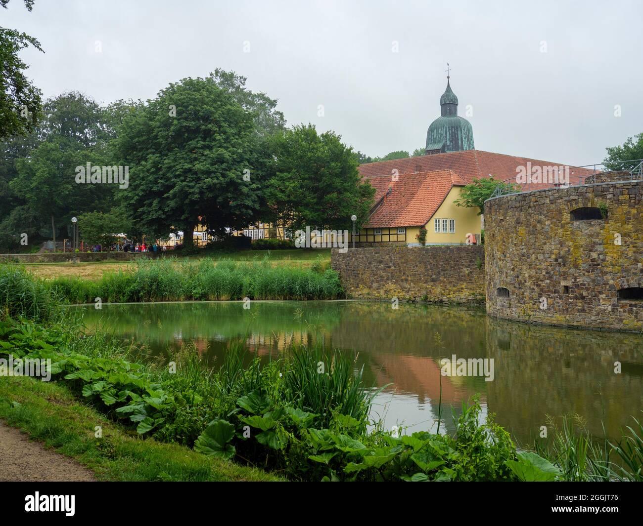 Castello di Fürstenau, Artland, Osnabruecker Land, bassa Sassonia, Germania Foto Stock