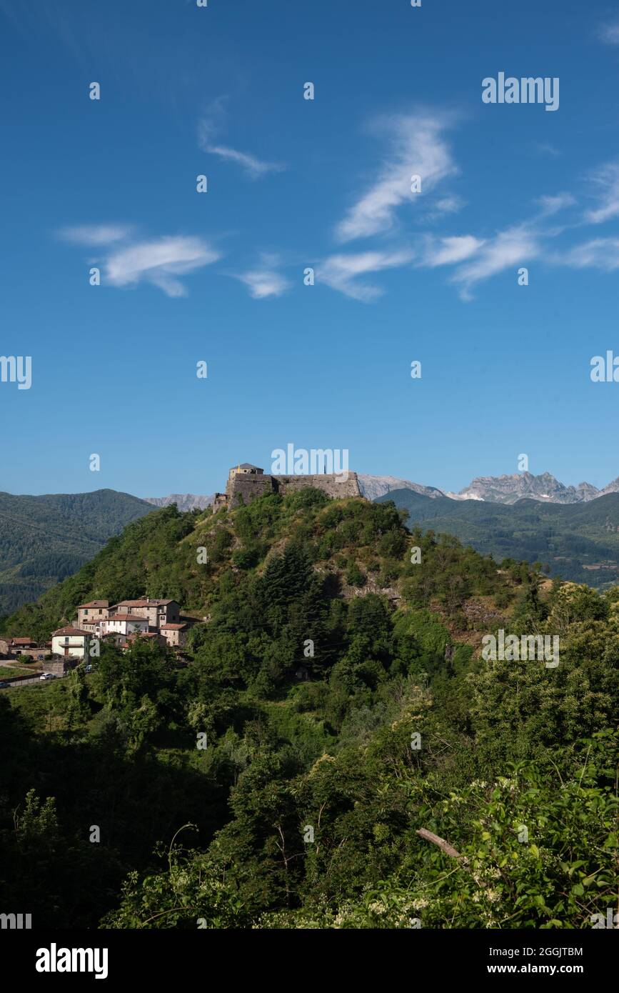 Fortezza di Verrucole Foto Stock