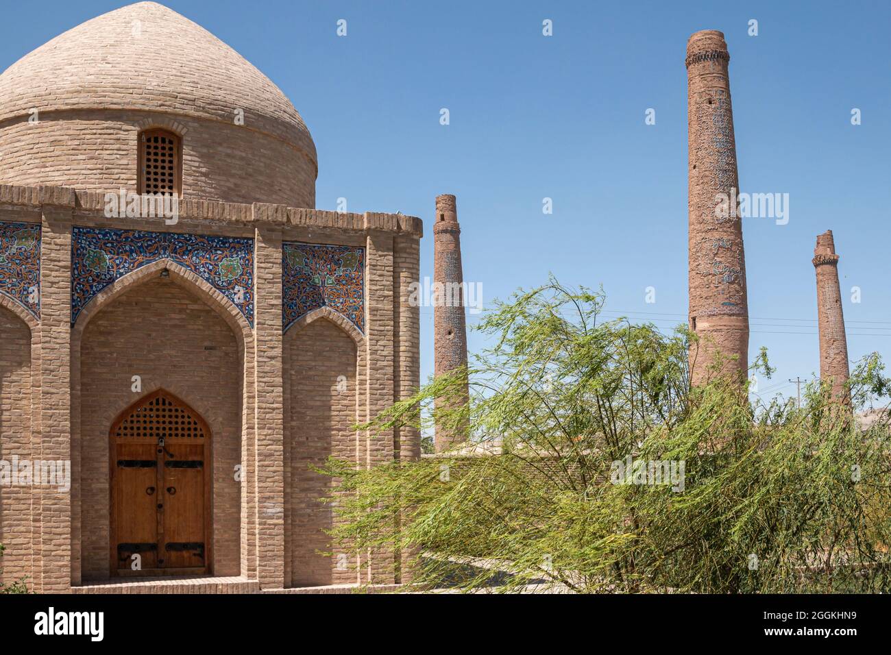 Mausoleo di Gawhar Shad, complesso di Musalla, Herat, Provincia di Herat, Afghanistan Foto Stock