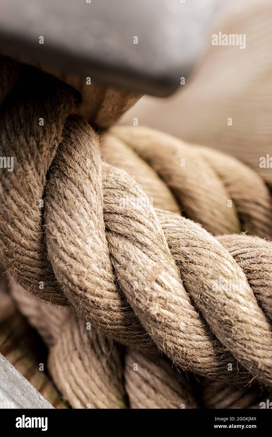 Un colore e closeup immagine di corde forti Foto Stock