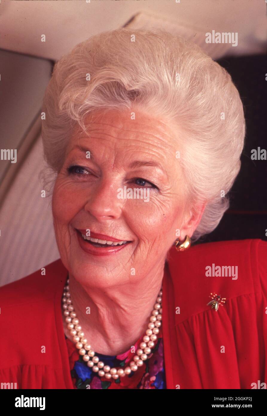 ©1989 retrospettiva di Ann W. Richards, governatore del Texas dal 1991-1995 come ultimo governatore democratico dello Stato della stella solitaria. Era schietta, divertente e nota per la sua politica progressista e il femminismo. ©Bob Daemmrich Foto Stock