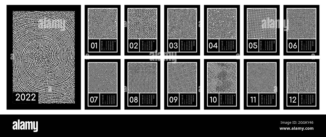 Motivo di Turing. Modello di reazione-diffusione. Basi chimiche di morfogenesi. Illustrazione Vettoriale