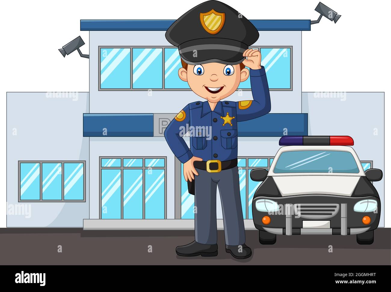 Poliziotto dei cartoni animati immagini e fotografie stock ad alta  risoluzione - Alamy