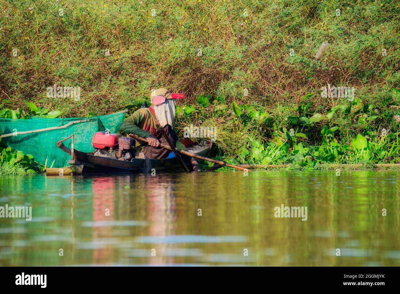 Pesca preso @Nagara Daha, Kandangan, Kalsel Foto Stock