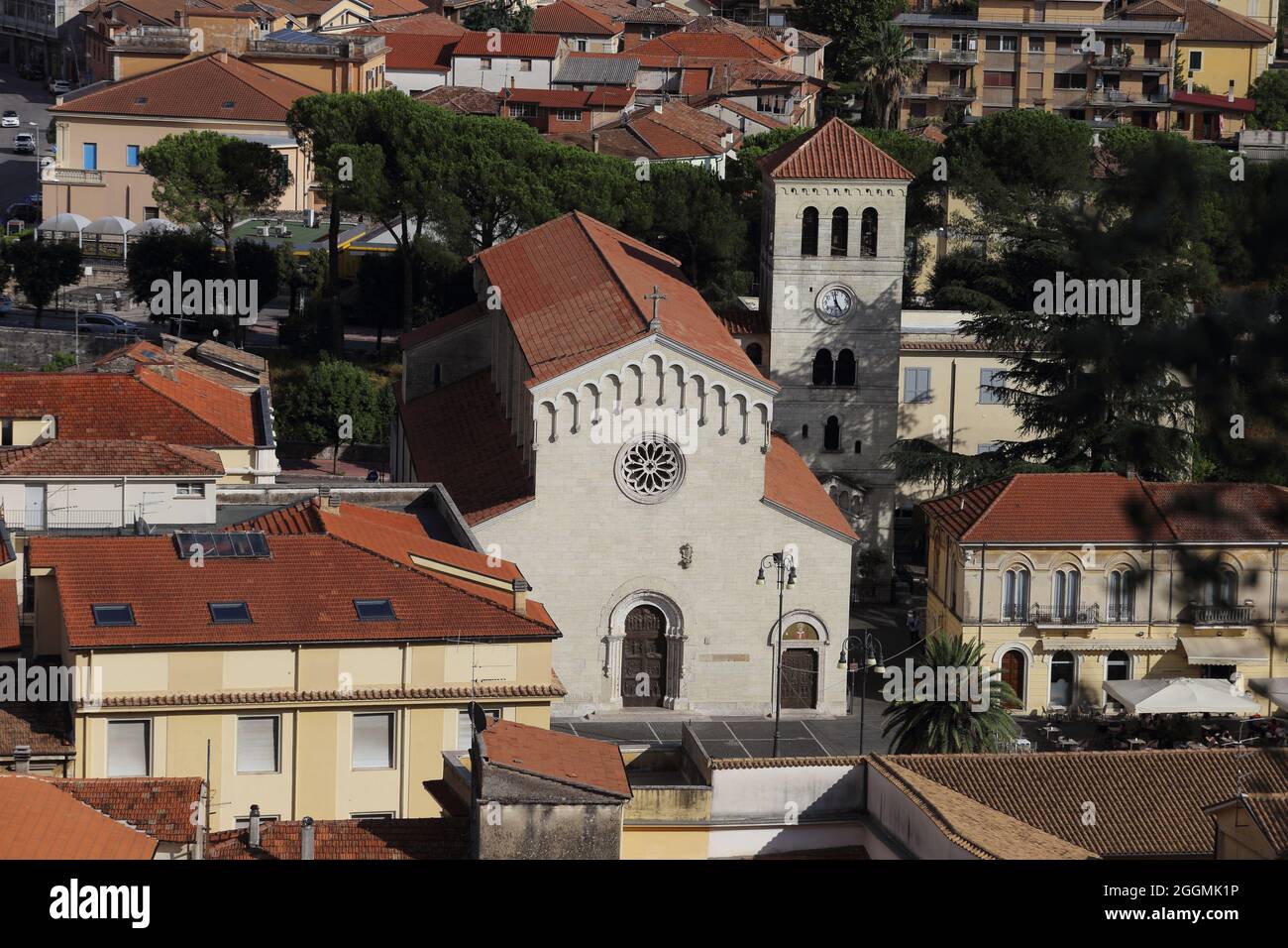 Vista panoramica della città di Sora in provincia di Frosinone Foto Stock