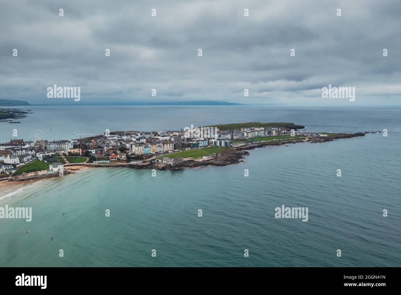 Città di Portrush nell'Irlanda del Nord Foto Stock