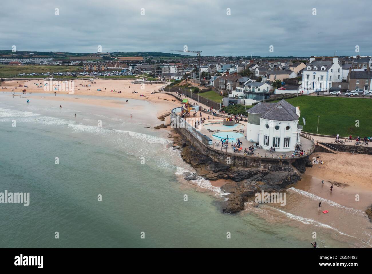 Città di Portrush nell'Irlanda del Nord Foto Stock