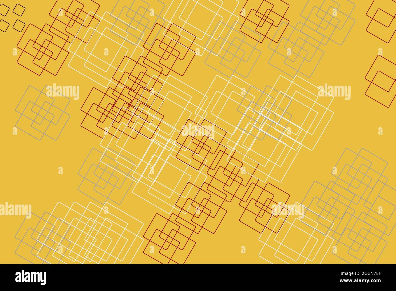 Disegno di stile di schizzo. Stile architettonico astratto. Illustrazione digitale del rendering 2D. Illustrazione Vettoriale