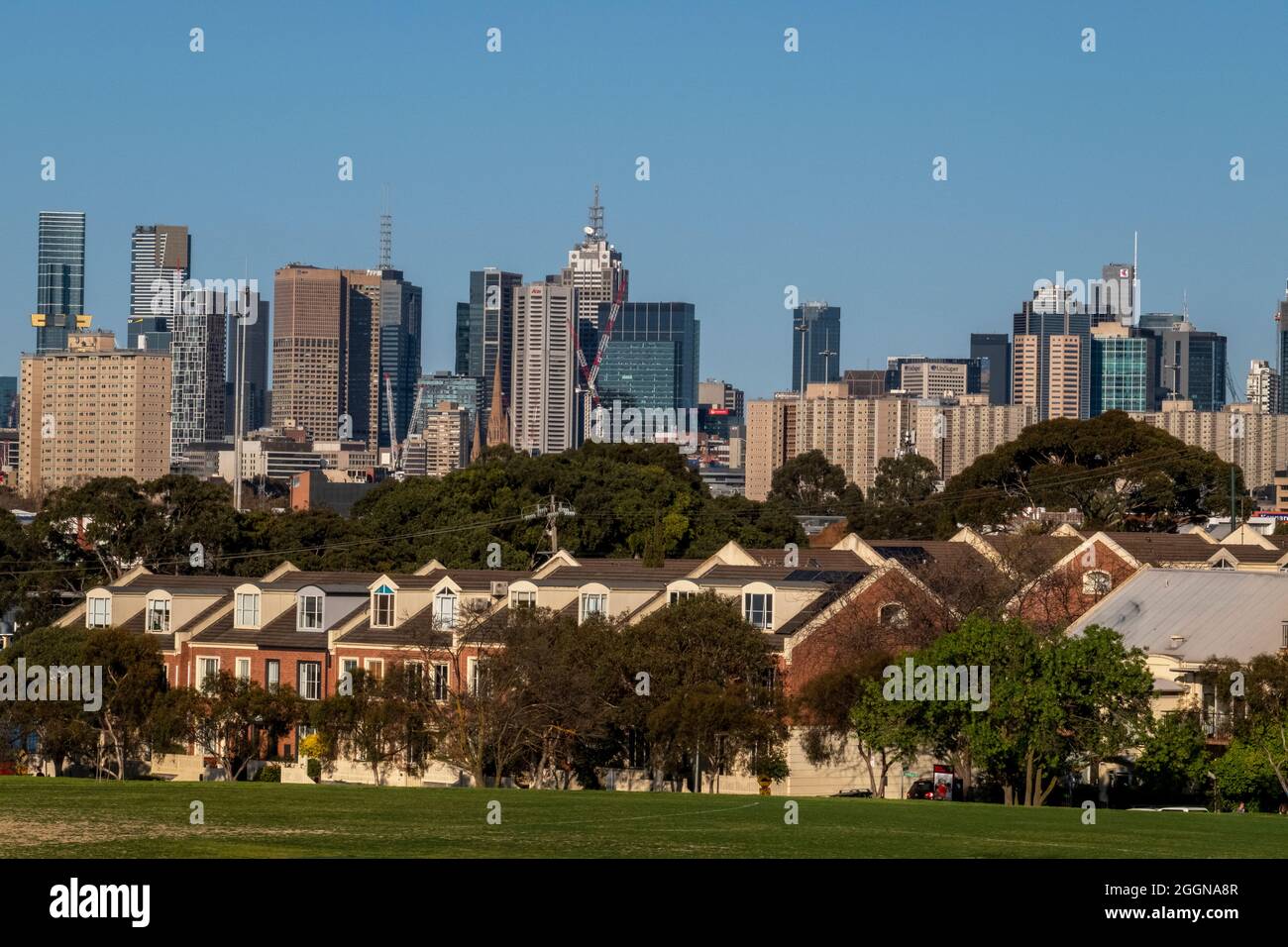 Skyline di Melbourne, Victoria, Australia Foto Stock
