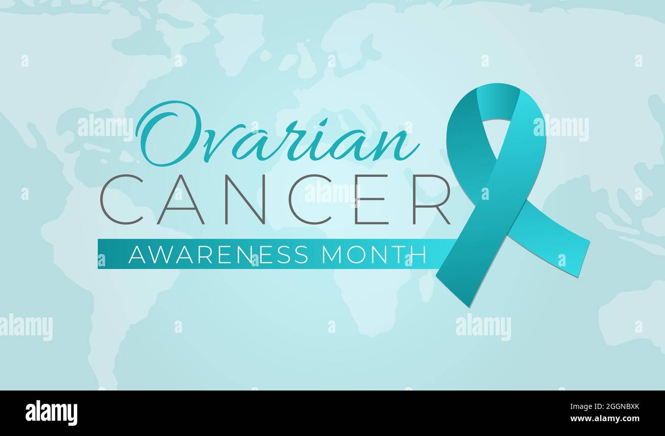 Ovarian Cancer Awareness Month background Illustration Illustrazione Vettoriale