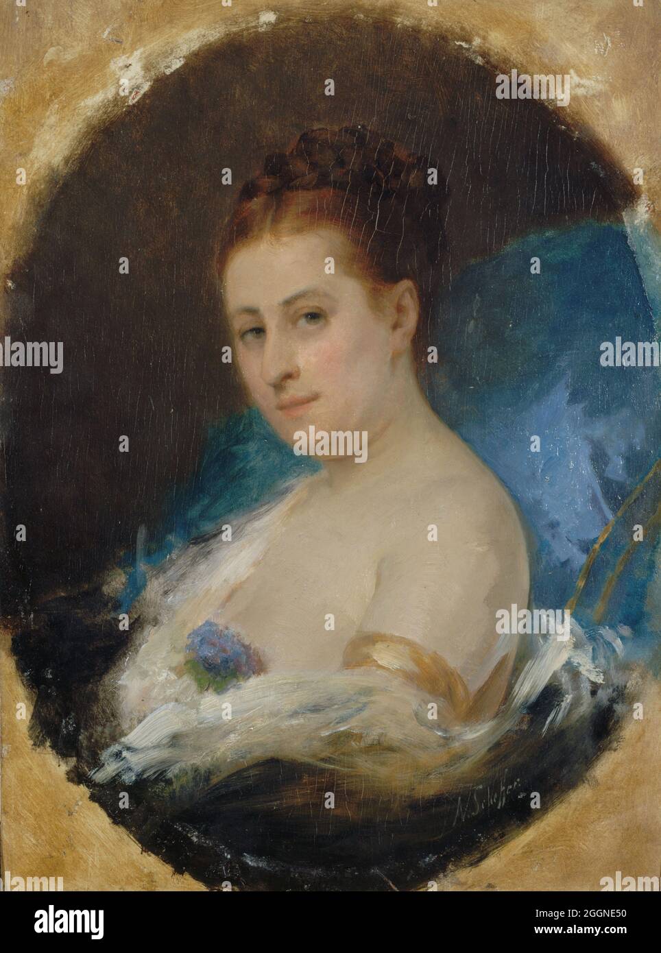Ritratto dell'attrice Adelaide Ristori (1822-1906). Museo: Musée de la vie romantique, Parigi. Autore: Ary-Arnold Scheffer. Foto Stock