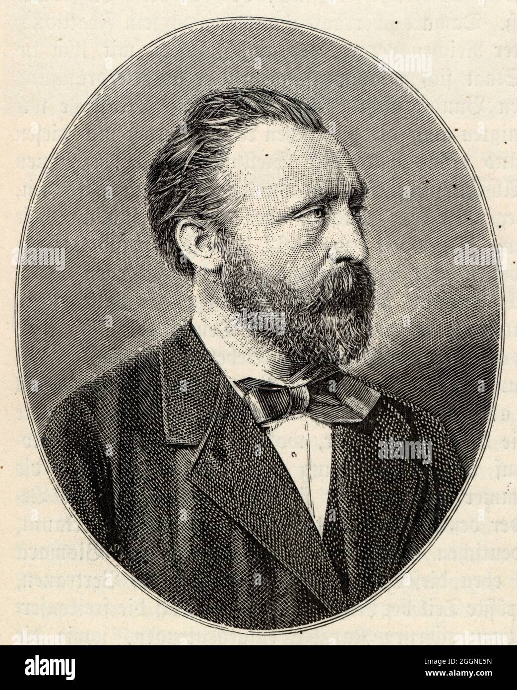 Heinrich von Stephan (1831-1897), direttore generale delle poste. Museo: COLLEZIONE PRIVATA. Autore: ANONIMO. Foto Stock