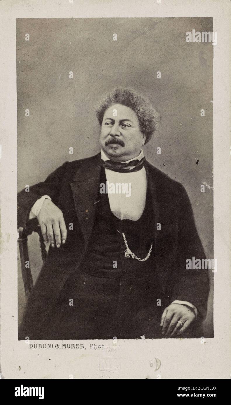 L'autore Alexandre Dumas père (1802-1870). Museo: COLLEZIONE PRIVATA. Autore: Studio fotografico Duroni & Murer. Foto Stock