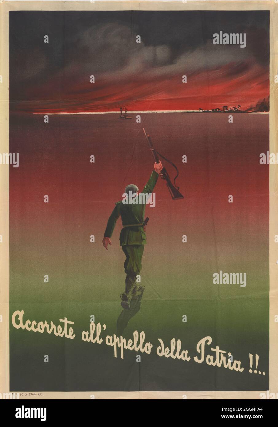 Accordete all'appello della Patria. Museo: COLLEZIONE PRIVATA. Autore: ANONIMO. Foto Stock