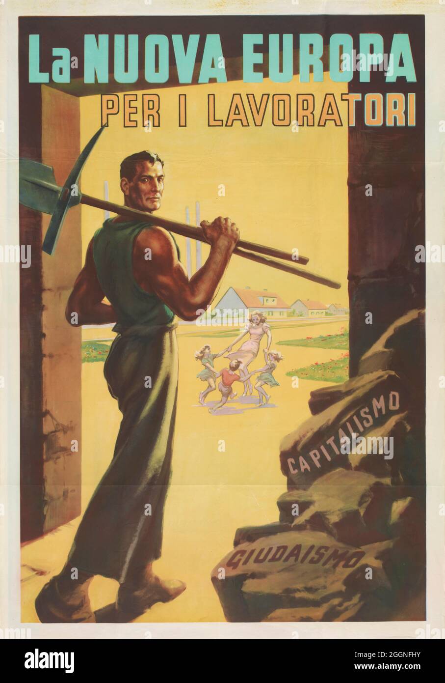 La nuova Europa per i lavoratori. Museo: COLLEZIONE PRIVATA. Autore: ANONIMO. Foto Stock