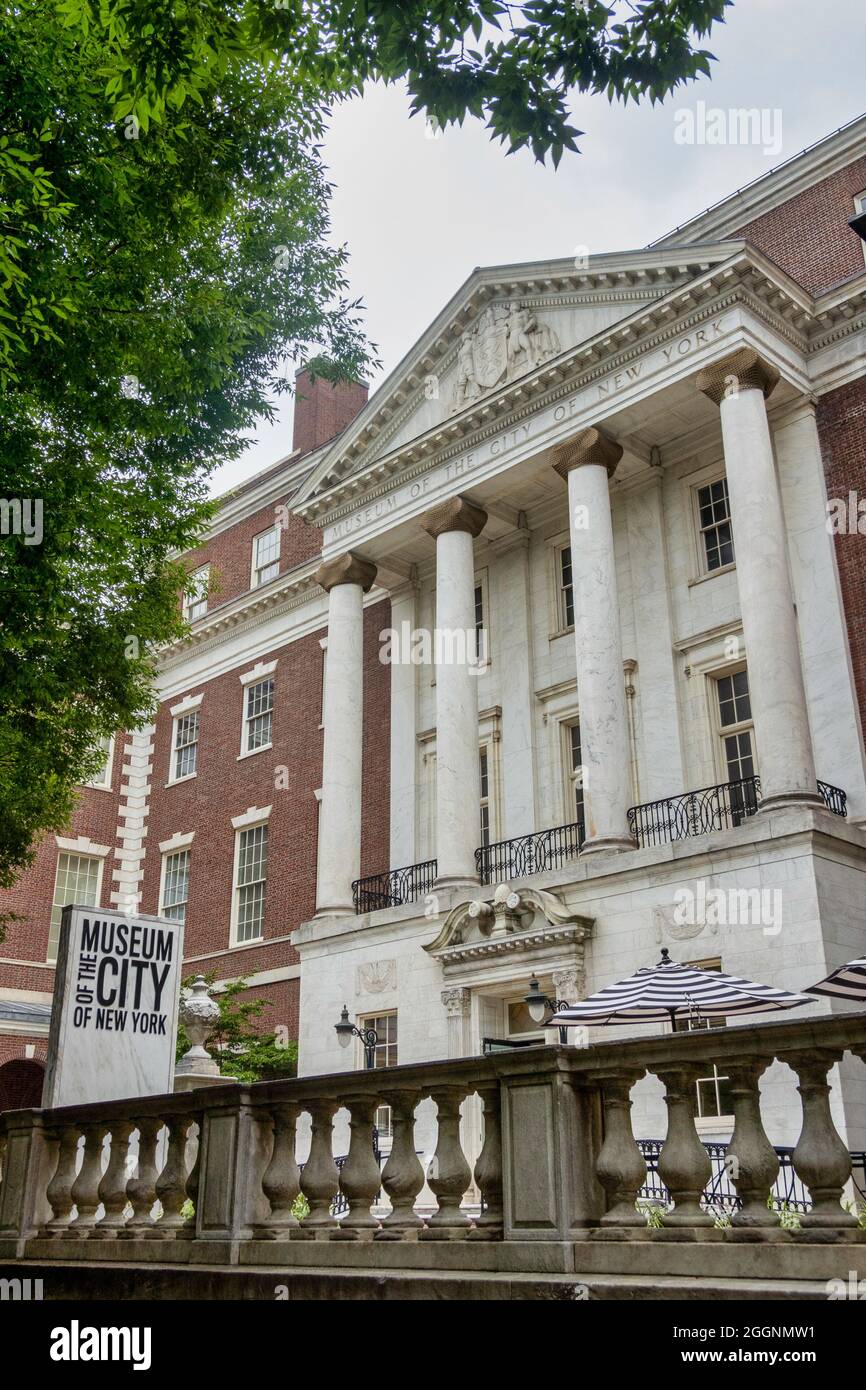 Museum of the City of New York si trova al 1220 Fifth Avenue, NYC Foto Stock