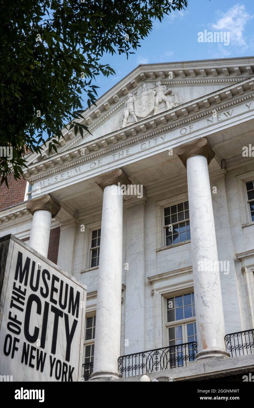 Museum of the City of New York si trova al 1220 Fifth Avenue, NYC Foto Stock
