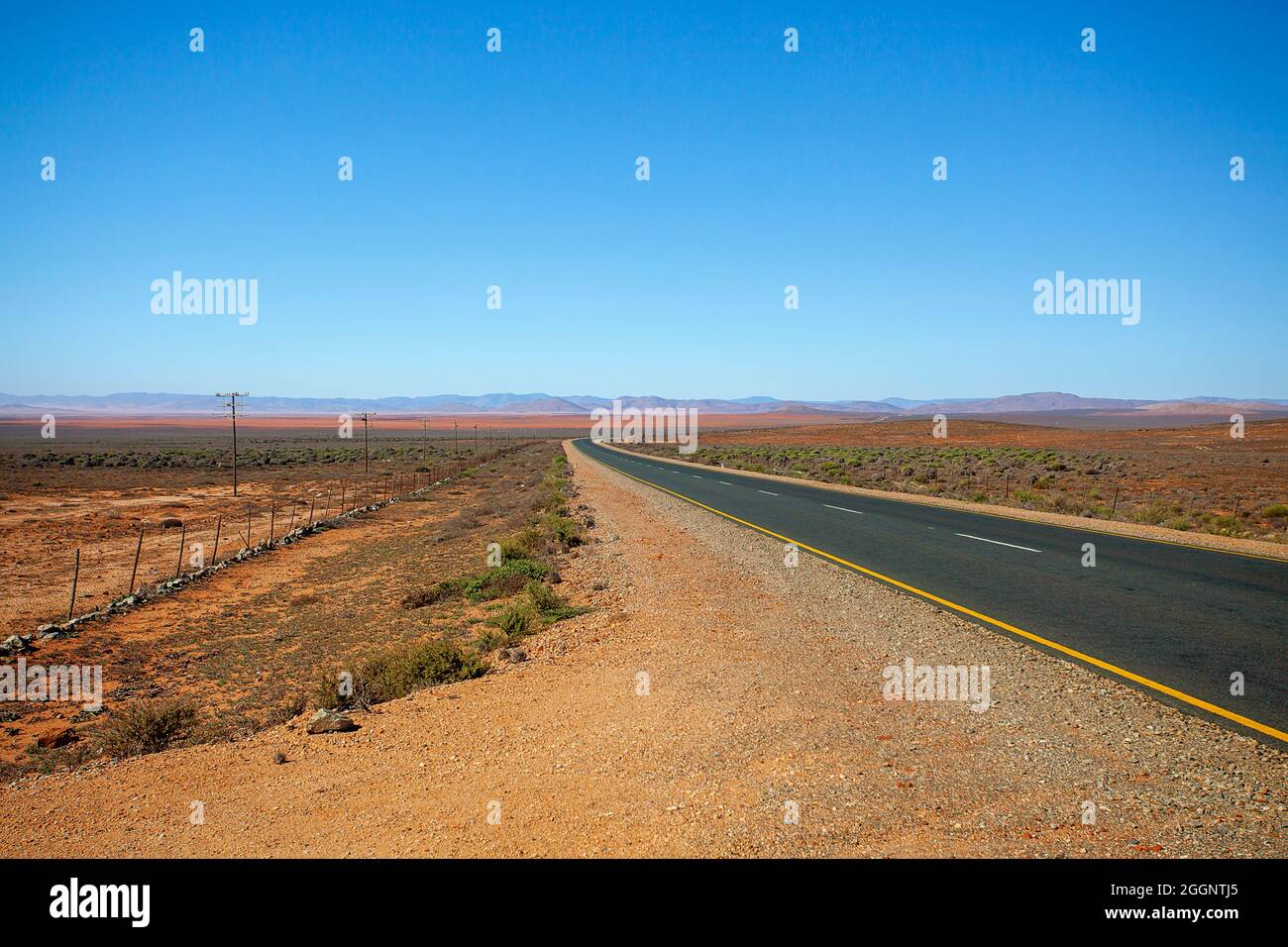 Strada aperta, Richtersveld R382 tra Port Nolloth e Steinkopf, Foto Stock