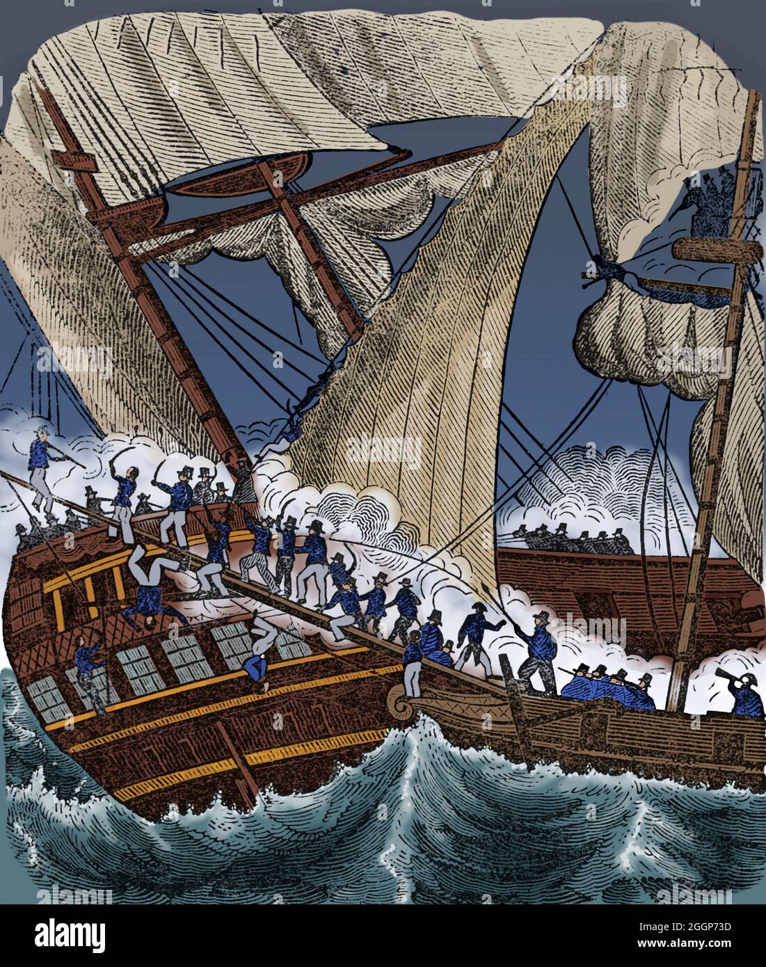 Jean Lafitte (1780 - 1823) è stato un pirata francese e privato. Foto Stock