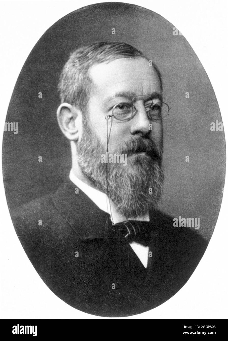 Josef von Mering (1849-1908) è stato un medico tedesco noto per la sua ricerca sul diabete. Foto Stock