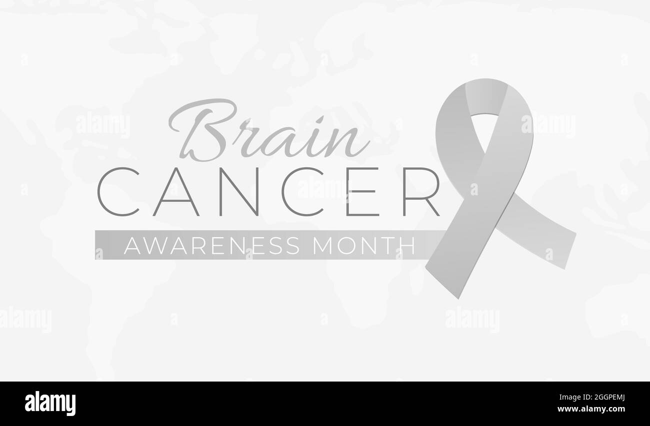 Brain Cancer awareness mese sfondo Illustrazione Illustrazione Vettoriale