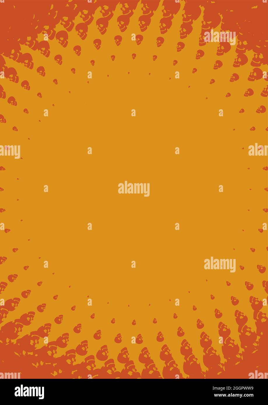 Halloween cranio sfondo Illustrazione Vettoriale