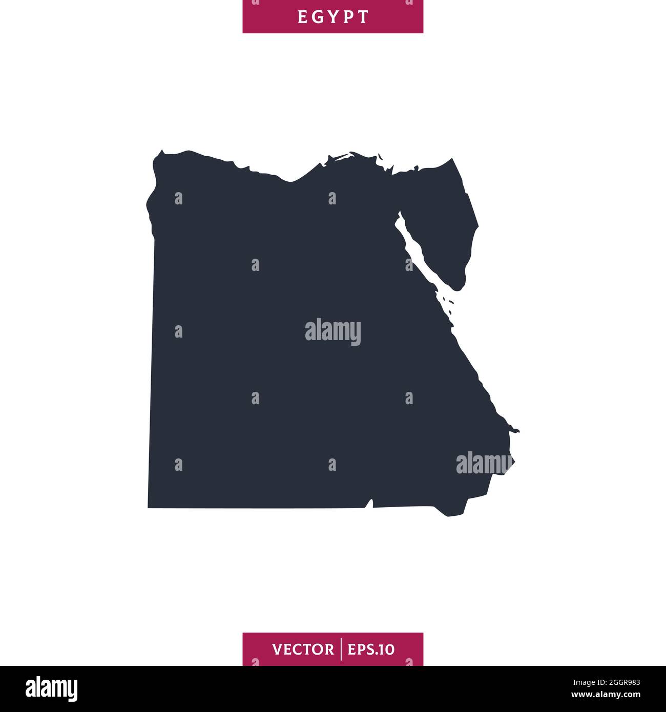 Mappa dettagliata del modello di disegno vettoriale di disegno di stock egiziano. Vettore eps 10. Illustrazione Vettoriale