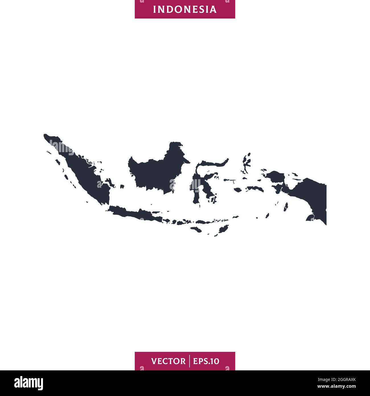 Mappa dettagliata del modello di disegno di illustrazione di stock vettoriale indonesiano. Vettore eps 10. Illustrazione Vettoriale