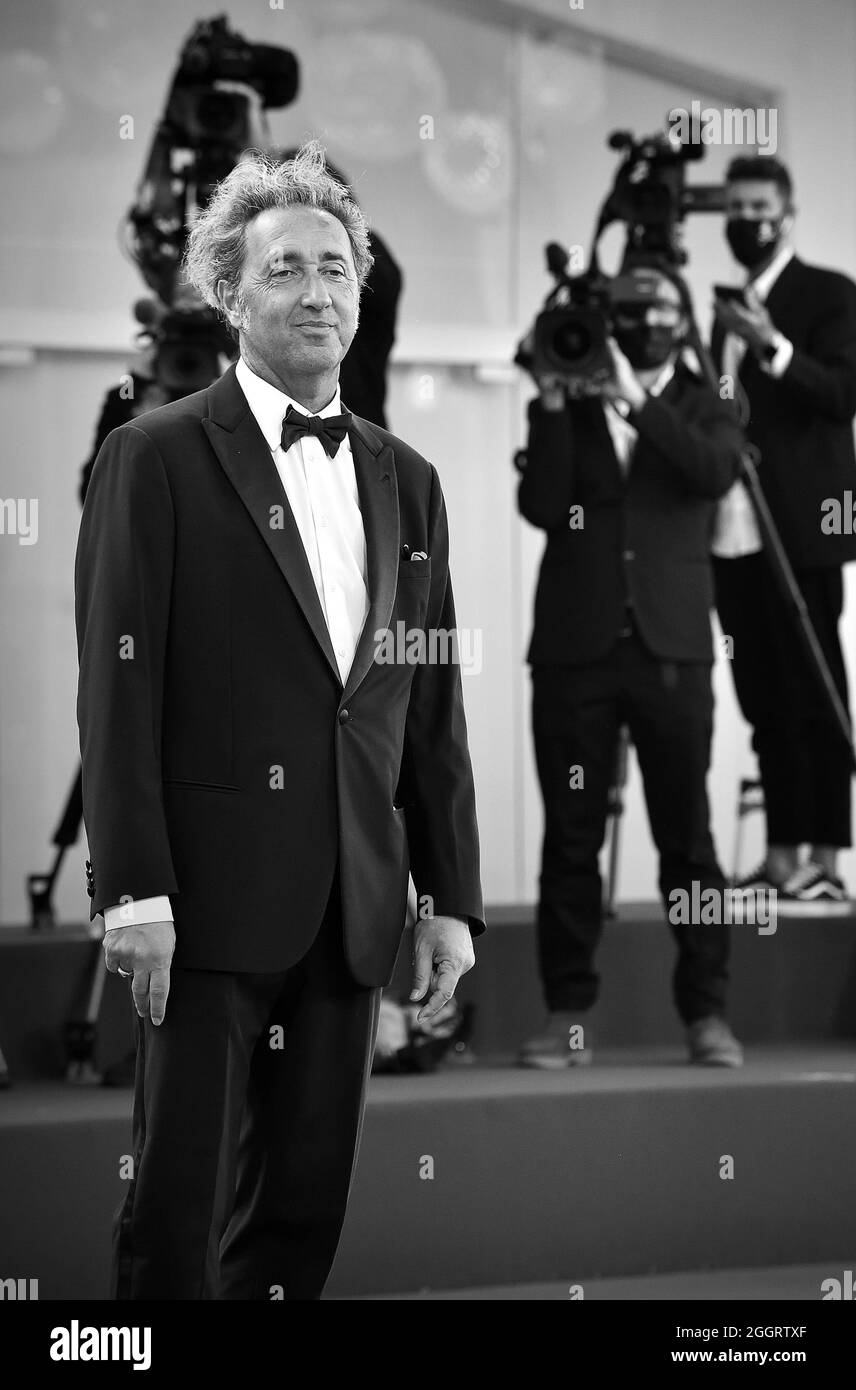 Venezia, Italia. 2 settembre 2021. Paolo Sorrentino partecipa al tappeto rosso del film "la potenza del cane" durante il 78° Festival Internazionale del Cinema di Venezia, giovedì 2 settembre 2021 a Venezia. Foto di Rocco Spaziani/UPI Credit: UPI/Alamy Live News Foto Stock