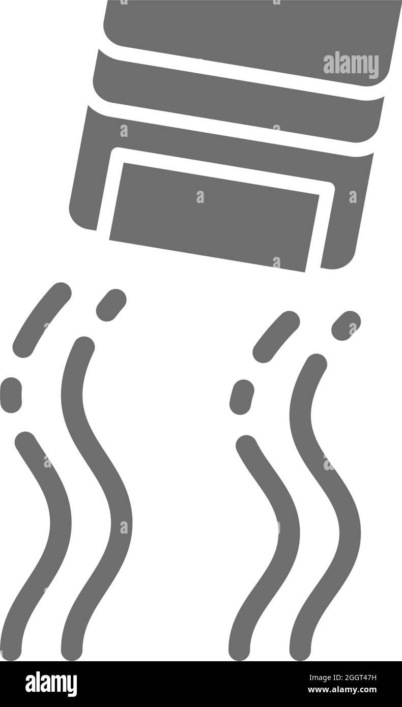 Skidding auto, derive, skid icona grigia. Isolato su sfondo bianco Illustrazione Vettoriale