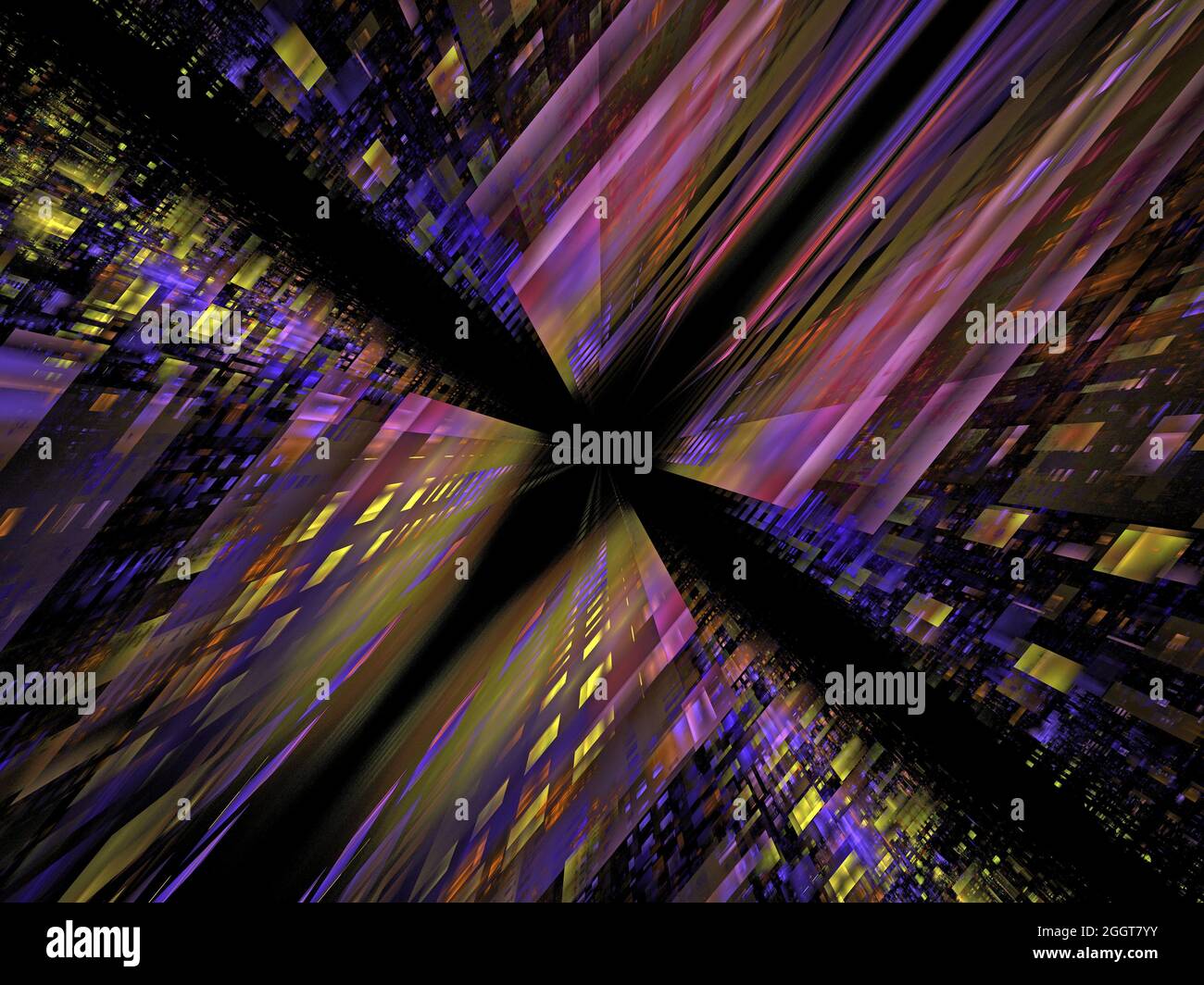 strutture grafiche tridimensionali per i temi della tecnologia, della comunicazione, dell'informazione digitale Foto Stock