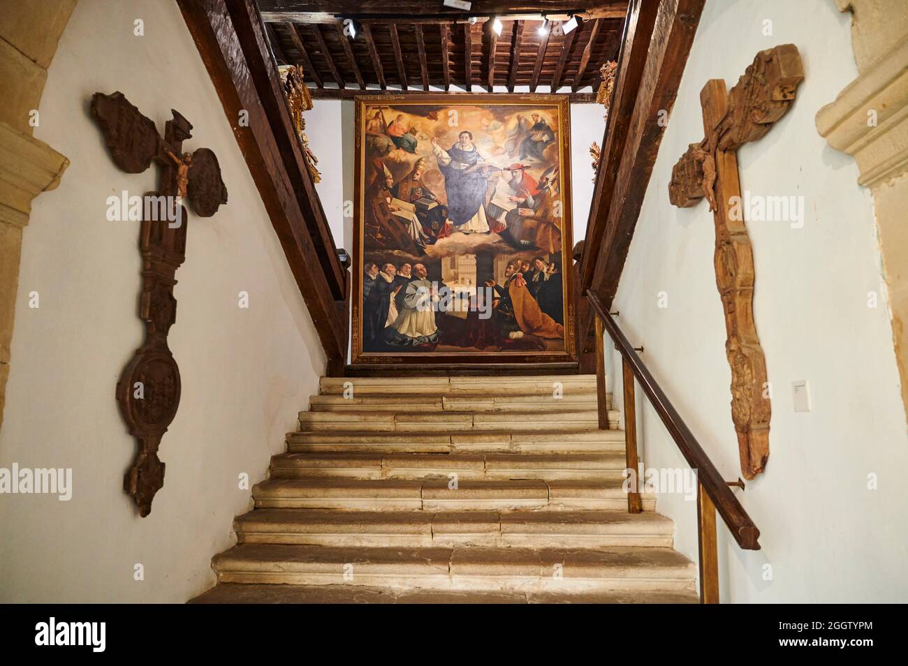 Primo museo diocesano costruito in Spagna, Museo Diocesano Regina Coeli, Santillana del Mar, Cantabria, Spagna Foto Stock