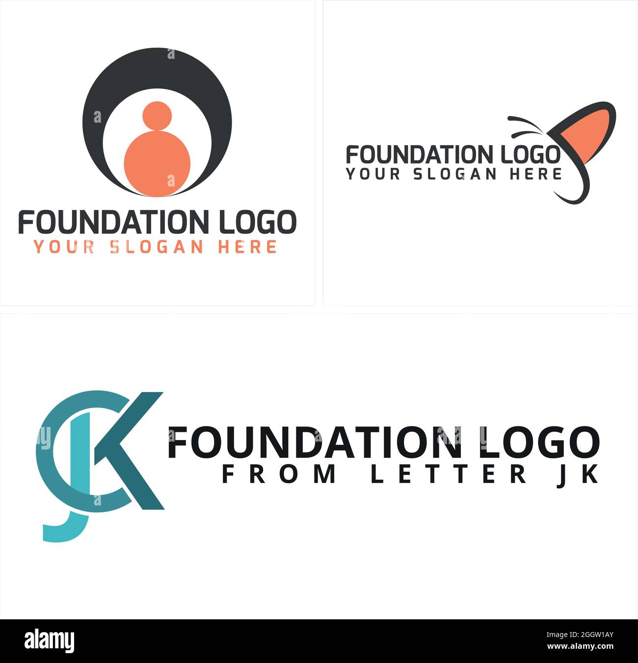 Beneficenza della comunità senza scopo di lucro con icone e logo Butterfly design Illustrazione Vettoriale
