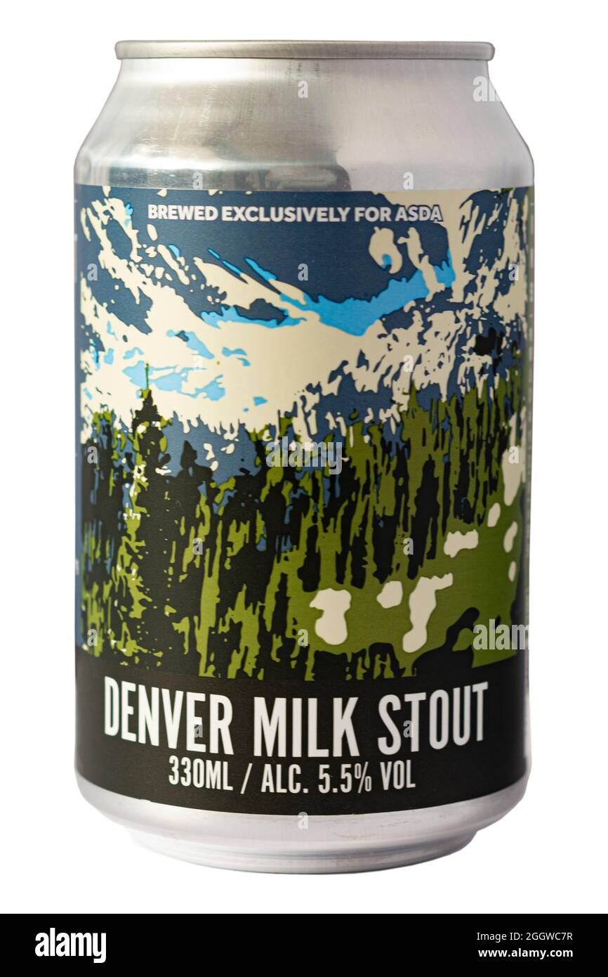 Brewing & Distilling Co Ltd per ASDA - Denver Milk Stout - 5.5% circa Foto Stock