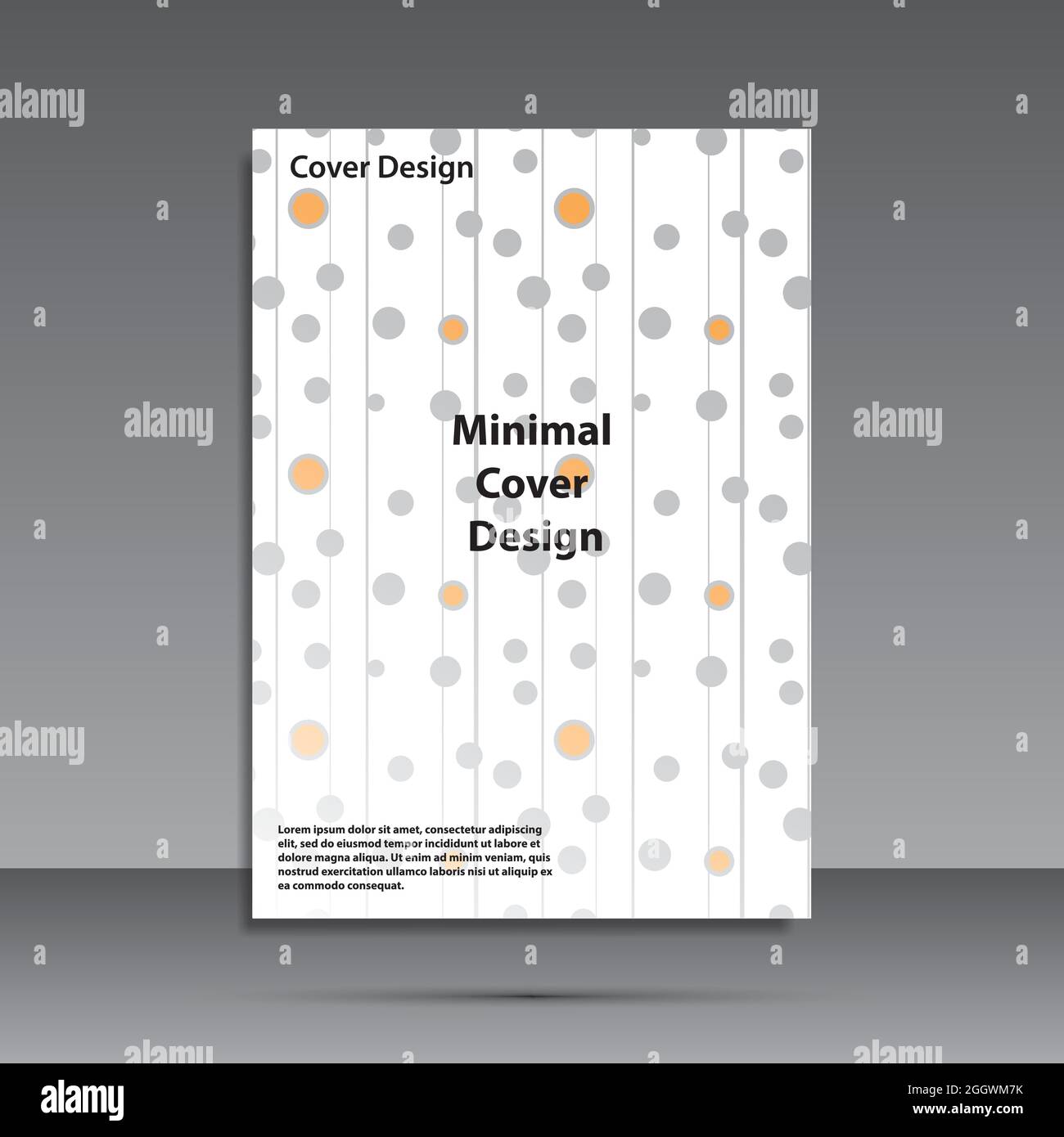 Coperchi minimale design. Geometrica dei gradienti di mezzitoni. Eps10 vettore. Illustrazione Vettoriale