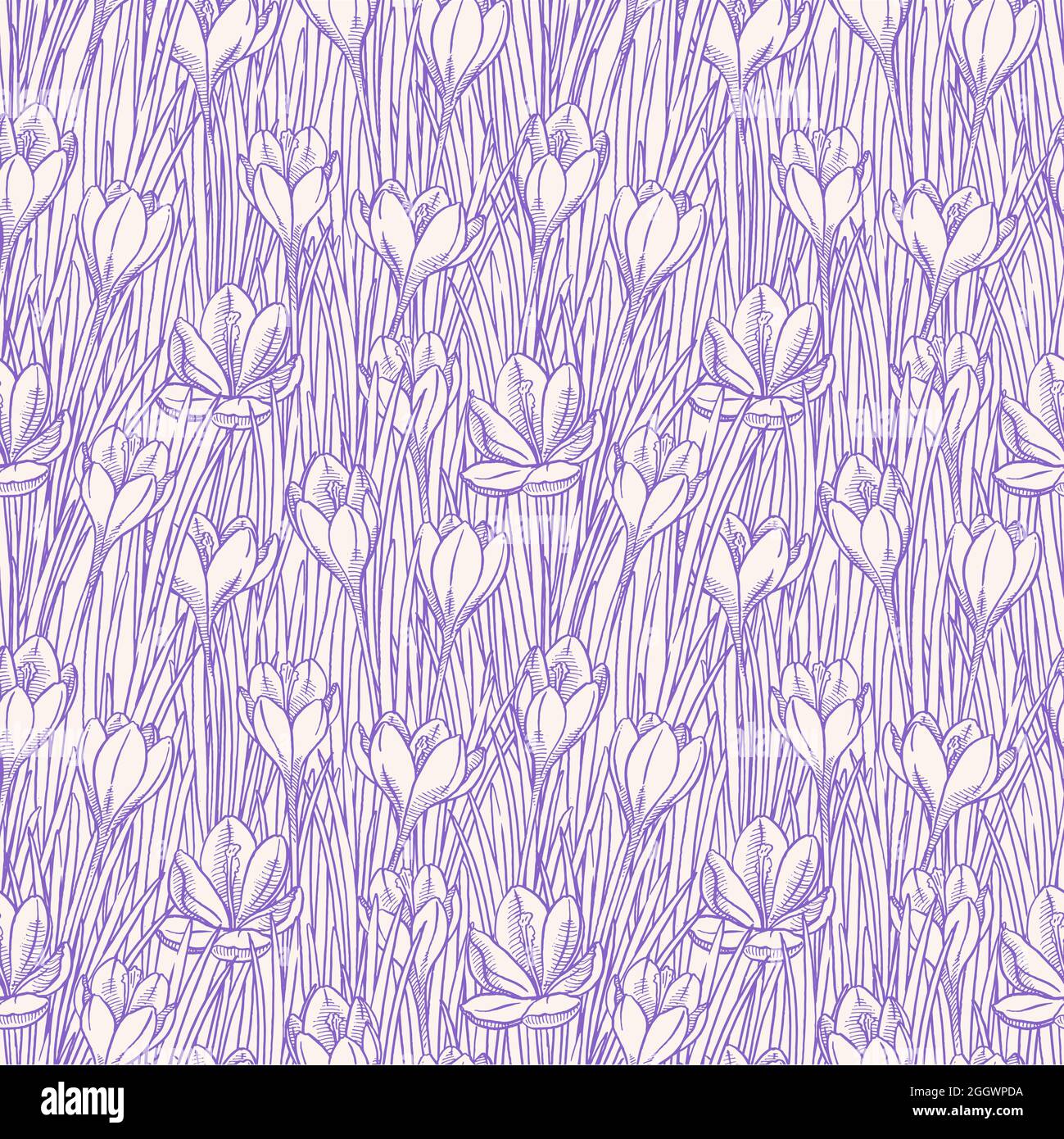 bellissimo sfondo senza giunture con croci di schizzo. illustrazione disegnata a mano Illustrazione Vettoriale