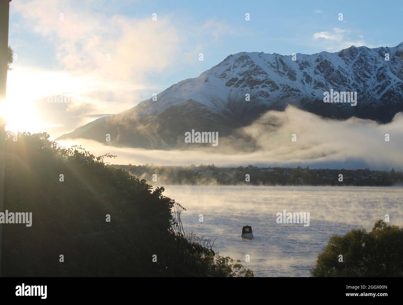 Queenstown Nuova Zelanda, che vista 'disponibile' Foto Stock