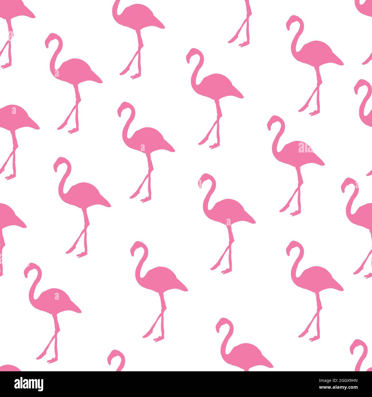 Rosa brillante Flamingo Stripe disegno Illustrazione Vettoriale