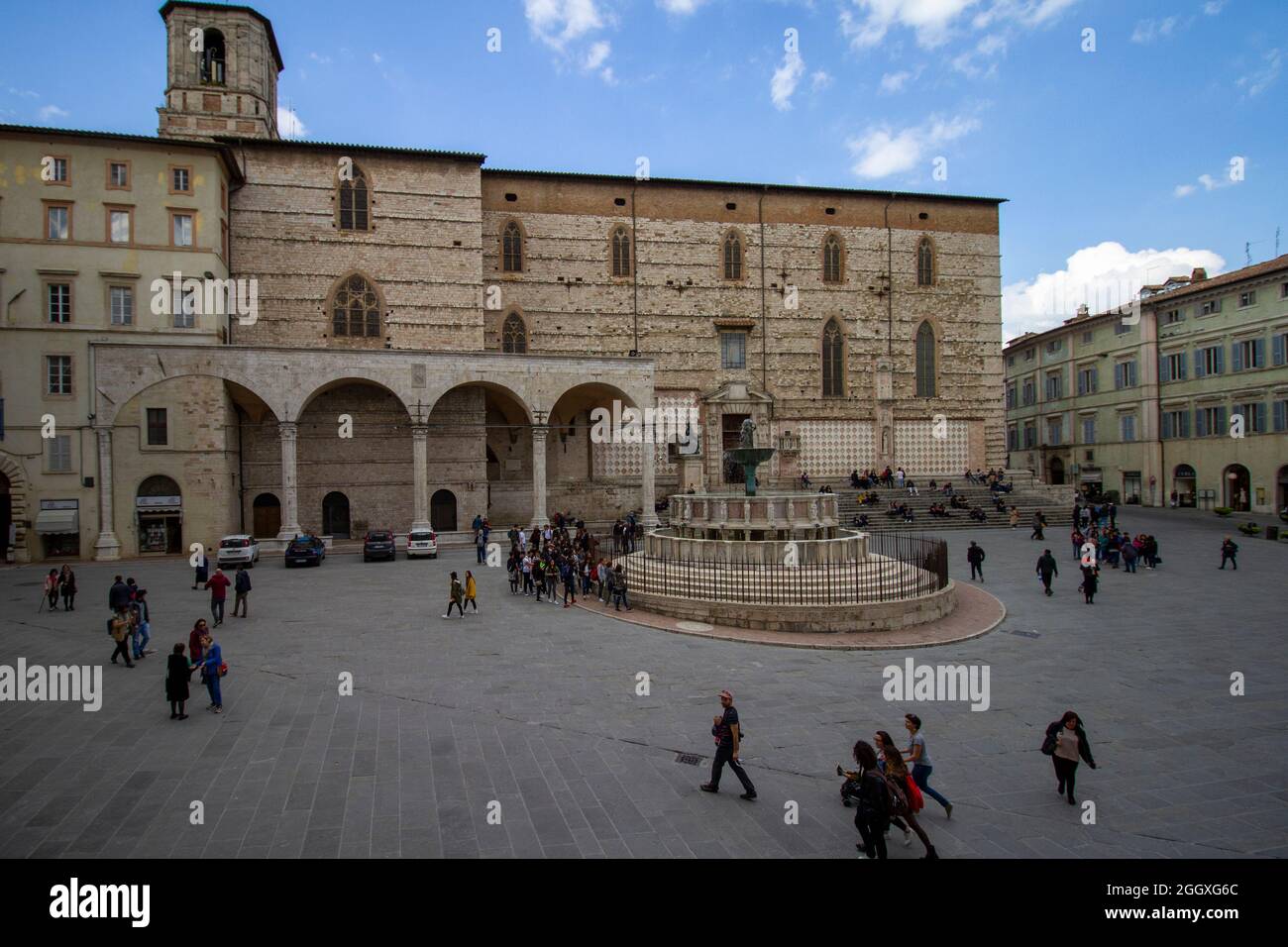 Perugia, Italia. 16 aprile 2019. Perugia, Italy, IV Novembre Square Credit: Independent Photo Agency/Alamy Live News Foto Stock