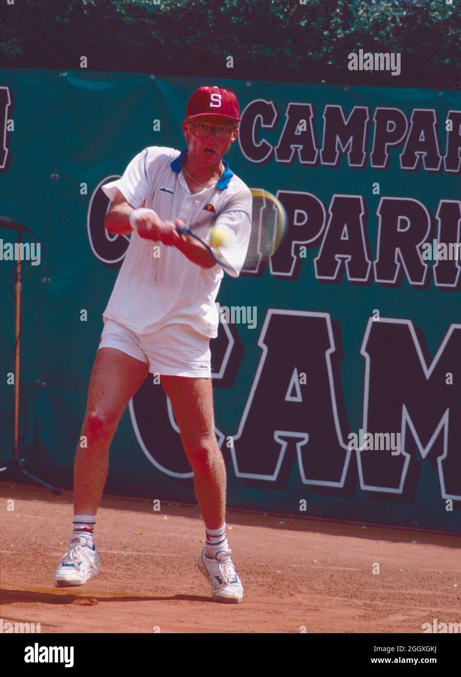 Tennista italiano massimo Calvelli, Avvenire TC Ambrosiano 1990 Foto Stock