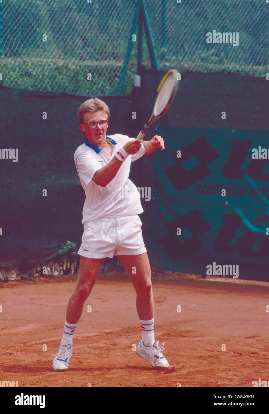 Tennista italiano massimo Calvelli, Avvenire TC Ambrosiano 1990 Foto Stock