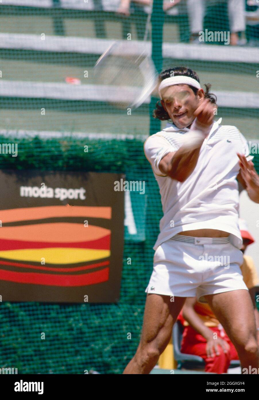 Il tennista peruviano Pablo Arraya, anni '80 Foto stock - Alamy